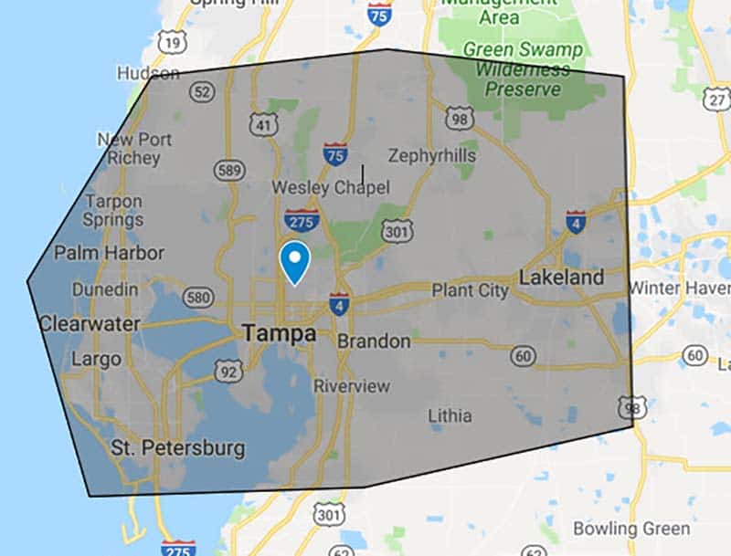 Most Lustre Tampa Service Area