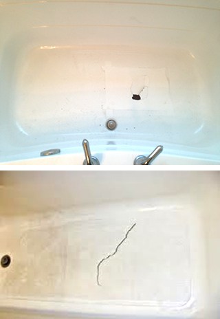 Baptismal pool crack hole repair