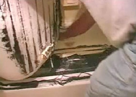 Bathtub liner installation failure