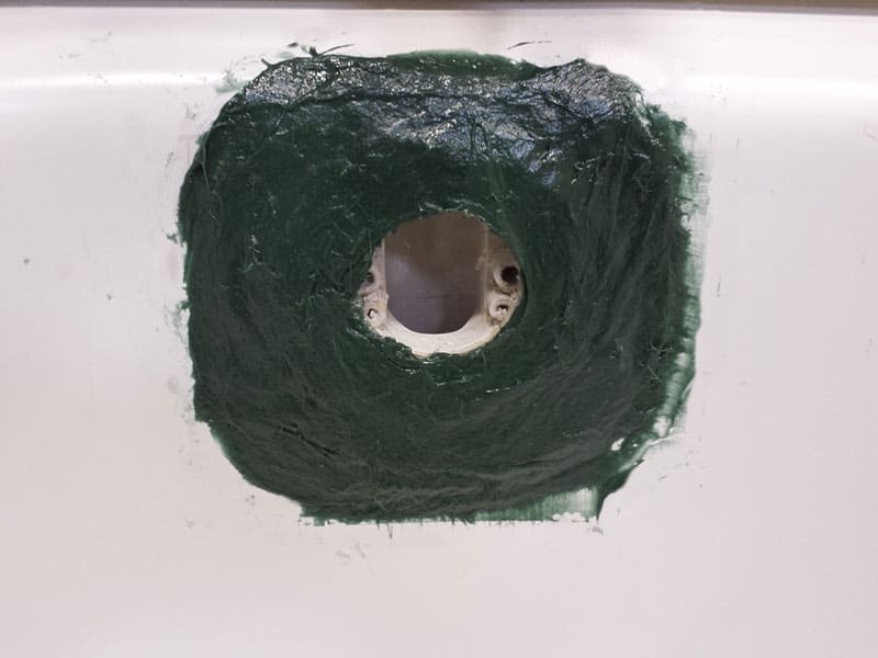 Bathtub Drain Overflow Rust Hole Repair, How To Repair Rusted Hole In Bathtub