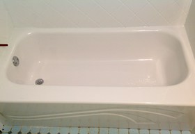 Bathtub liner installation completed project.