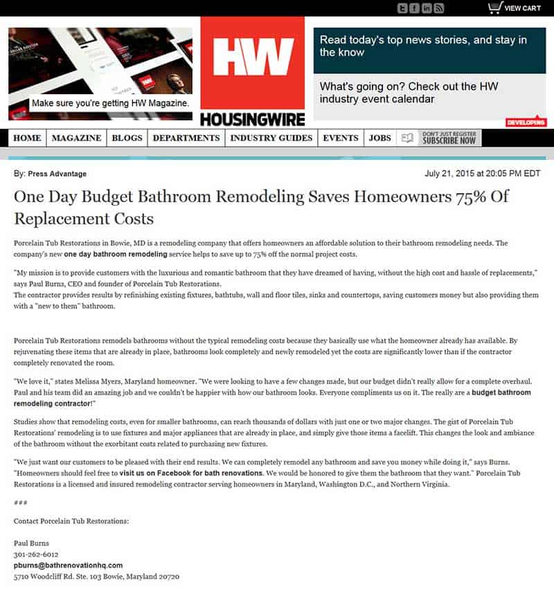 housewire press release