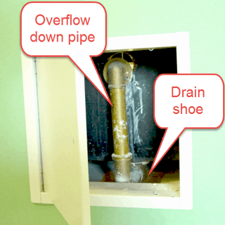Tubs drain plumbing.
